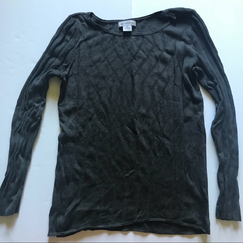 🛍 Liz Claiborne Gray Sweater